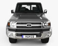 Toyota Land Cruiser 5-door with HQ interior 2015 3d model front view