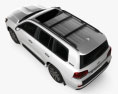 Toyota Land Cruiser Excalibur 带内饰 和发动机 2020 3D模型 顶视图