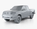 Toyota Tundra Access Cab SR5 HQインテリアと 2003 3Dモデル clay render