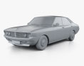 Toyota Mark II 1972 3D-Modell clay render