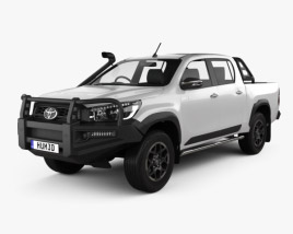 Toyota Hilux Cabine Dupla Rugged 2020 Modelo 3d
