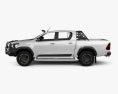Toyota Hilux Double Cab Rugged 2023 3d model side view