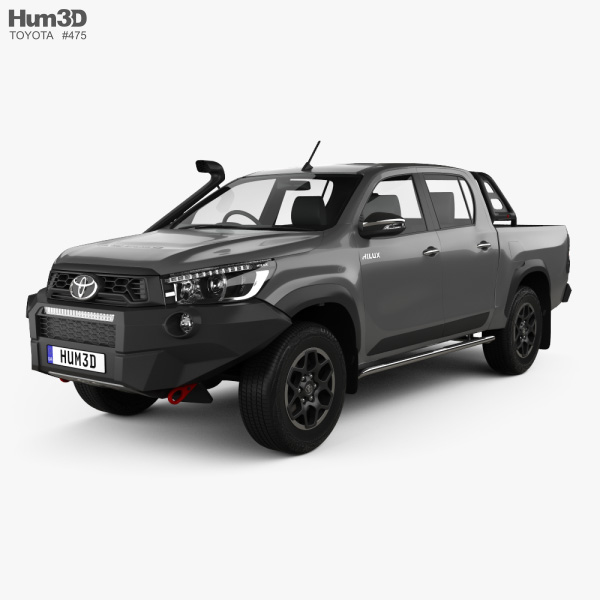 Toyota Hilux Cabina Doble Rugged X 2023 Modelo 3D