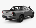 Toyota Hilux 双人驾驶室 Rugged X 2023 3D模型 后视图