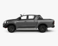 Toyota Hilux Двойная кабина Rugged X 2023 3D модель side view