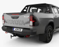 Toyota Hilux Doppelkabine Rugged X 2023 3D-Modell
