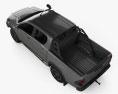 Toyota Hilux 双人驾驶室 Rugged X 2023 3D模型 顶视图