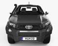 Toyota Hilux 双人驾驶室 Rugged X 2023 3D模型 正面图