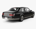 Toyota Century with HQ interior and engine 2021 3d model back view