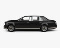 Toyota Century with HQ interior and engine 2021 3d model side view