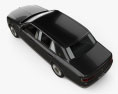 Toyota Century 带内饰 和发动机 2021 3D模型 顶视图