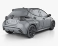 Toyota Yaris ハイブリッ HQインテリアと 2022 3Dモデル