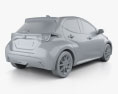 Toyota Yaris гибрид с детальным интерьером 2022 3D модель