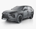 Toyota Wildlander 2023 3d model wire render