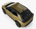 Toyota Yaris Cross hybrid 2022 3d model top view