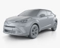 Toyota C-HR 2022 Modello 3D clay render