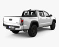 Toyota Tacoma Double Cab TRD Pro 2022 3d model back view