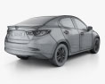 Toyota Yaris XLE CA-spec Berlina 2019 Modello 3D