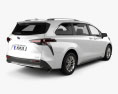Toyota Sienna Limited 2022 3d model back view