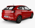 Toyota Glanza 2022 3d model back view