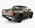 Toyota Hilux Double Cab Invincible 2023 3d model back view