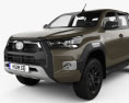 Toyota Hilux Cabina Doppia Invincible 2023 Modello 3D