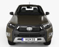 Toyota Hilux Cabina Doppia Invincible 2023 Modello 3D vista frontale