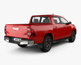 Toyota Hilux Double Cab 2022 3d model back view