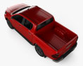Toyota Hilux Double Cab 2022 3d model top view
