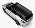Toyota Fortuner Legender 2023 3D-Modell Draufsicht