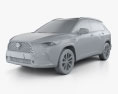 Toyota Corolla Cross 2024 3D-Modell clay render
