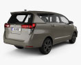 Toyota Innova 2024 Modello 3D vista posteriore