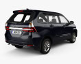 Toyota Avanza G 2024 3D-Modell Rückansicht