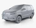 Toyota Avanza G 2024 3D модель clay render