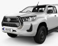 Toyota Hilux Extra Cab Alloy Tray SR 2023 3D 모델 