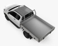 Toyota Hilux Extra Cab Alloy Tray SR 2023 3D-Modell Draufsicht