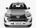Toyota Hilux Extra Cab Alloy Tray SR 2023 3d model front view