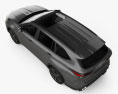 Toyota Highlander XSE 2022 3d model top view