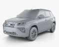Toyota Urban Cruiser 2023 3D-Modell clay render