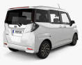 Toyota Roomy G 2023 3D 모델  back view