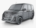 Toyota Roomy G 2023 Modello 3D wire render