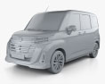 Toyota Roomy G 2023 3d model clay render