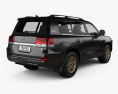 Toyota Land Cruiser US-spec Heritage Edition 2024 3D 모델  back view