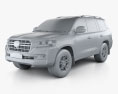 Toyota Land Cruiser US-spec Heritage Edition 2024 3D模型 clay render
