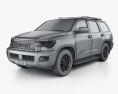 Toyota Sequoia TRD Pro 2024 3Dモデル wire render
