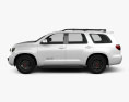 Toyota Sequoia TRD Pro 2024 3D模型 侧视图