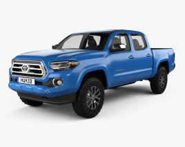 3D model of Toyota Tacoma Double Cab Short bed Limited 2024