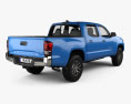Toyota Tacoma 더블캡 Short bed Limited 2024 3D 모델  back view