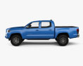 Toyota Tacoma Double Cab Short bed Limited 2024 3d model side view