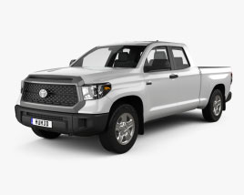 3D model of Toyota Tundra Double Cab Standard bed SR 2024